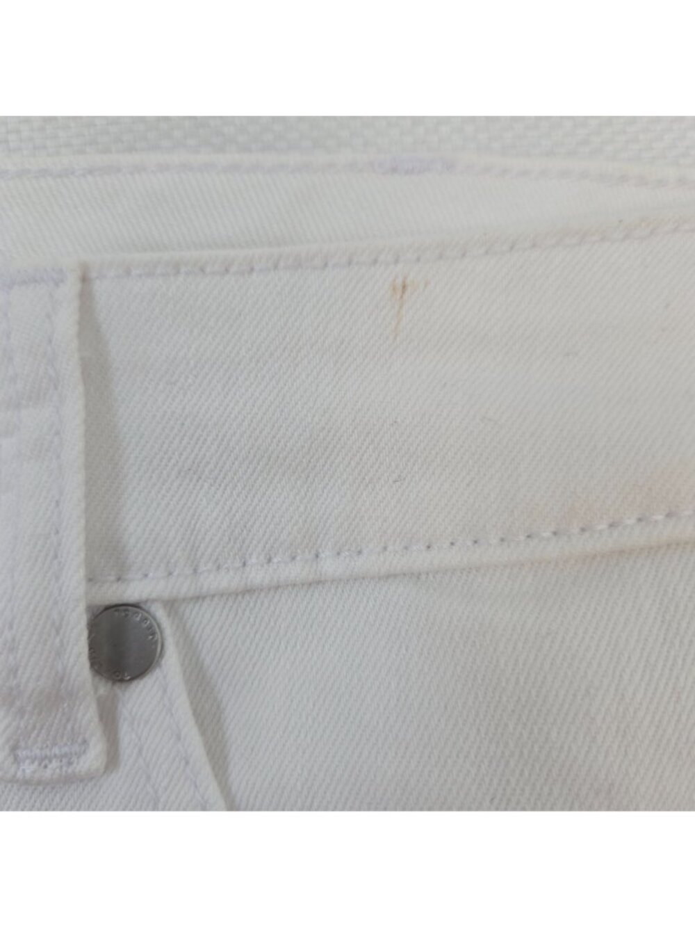 NWT Torrid Denim Mini Skirt in White Size 24 - Picture 7 of 7